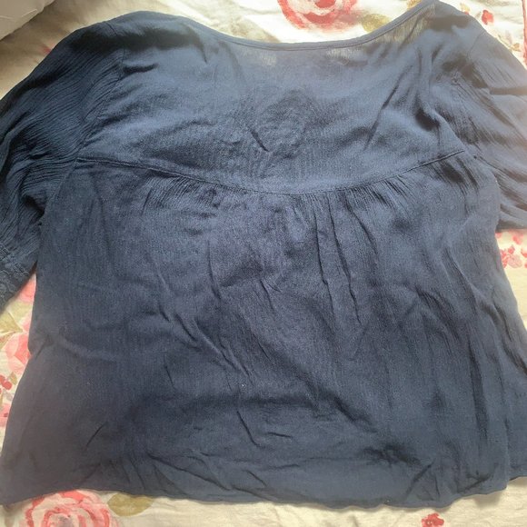 Hollister Long Sleeve Top in Navy - Picture 6 of 9